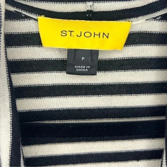 St.‎ John Cardigan Tan Black Size Small - Picture 2 of 7